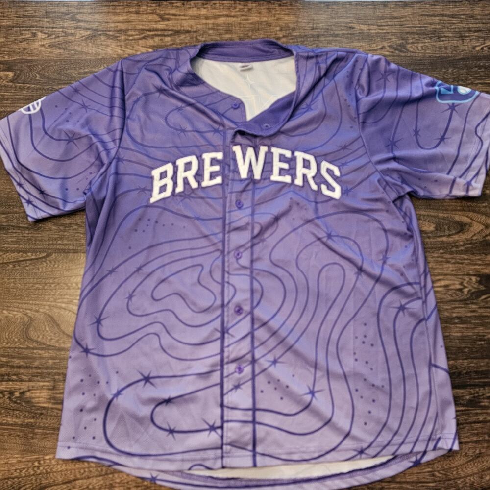 Milwaukee Brewers KPOP Demon Hunters HUNTR/X Jersey Purple SGA 9-9-26 XL
